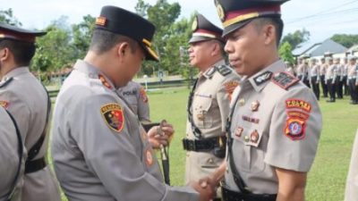 Kapolres Barito Timur Lantik PJU, Sejumlah Pejabat Bergeser