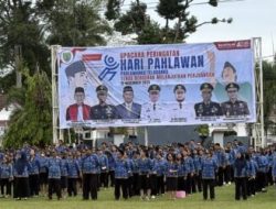 Bupati Barito Timur Pimpin Langsung Upacara Peringatan Hari Pahlawan Nasional